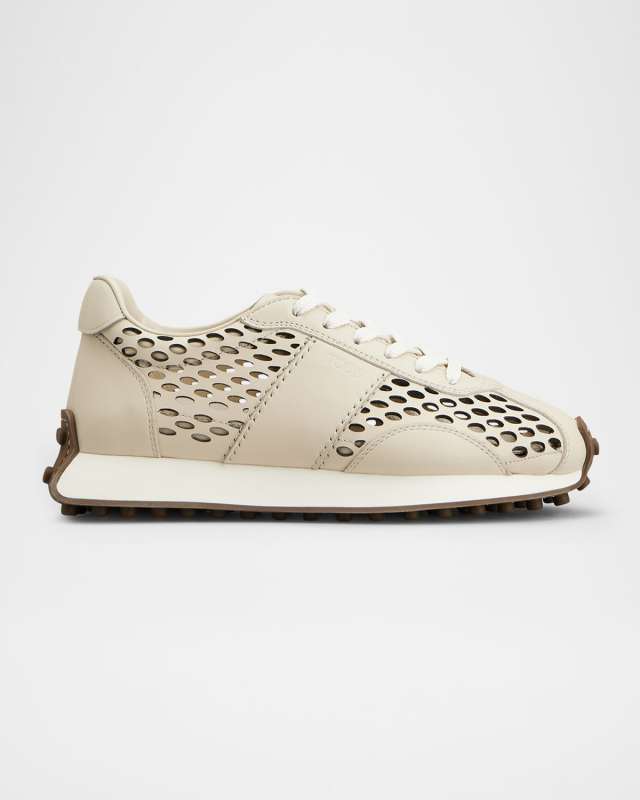 Leather Net Sport Active Sneakers